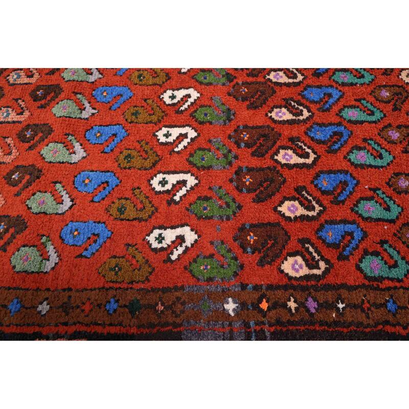 ECARPETGALLERY Hand-knotted Andelz Dark Copper Wool Rug - 4'11 x 9'7