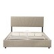 preview thumbnail 14 of 14, Grey Full Upholstered Platform Bed with Lifting Storage and Tufted Headboard