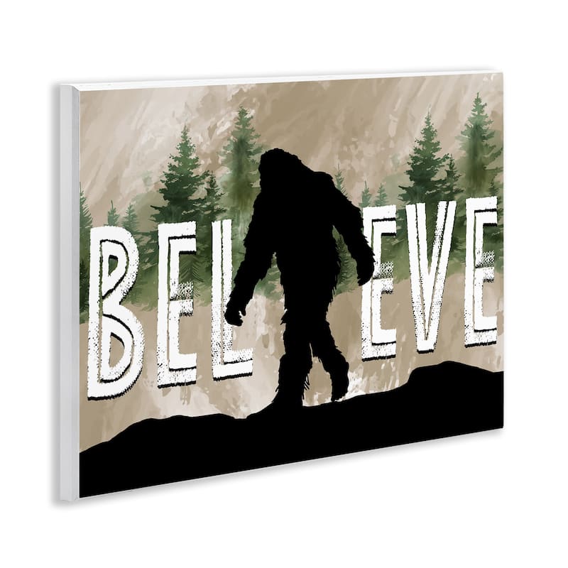 Stupell Believe Rustic Mythical Creature Wall Plaque Art Design By Nicole DeCamp