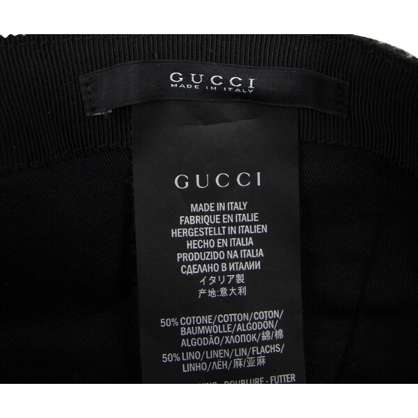 black gucci baseball hat