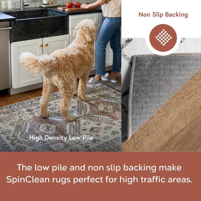 Nuloom Moroccan Blythe SpinClean Machine Washable Area Rug