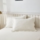 preview thumbnail 1 of 39, MarCielo 2-Piece 100% Cotton Embroidered Quilted Pillow Shams Soft White - King