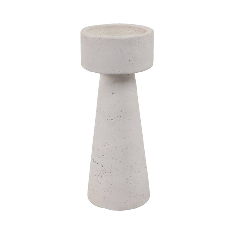 Pottery Taper Holder Cylindrical Top and Conical Base Design for Home
