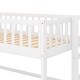 preview thumbnail 13 of 13, Twin Loft Bed with Ladder and Slide White Platform Bed