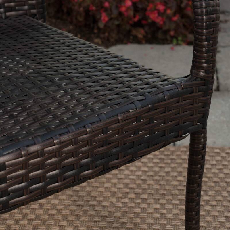 Christopher Knight Home - Salons Outdoor 6 Piece Wicker Wood Dining Set