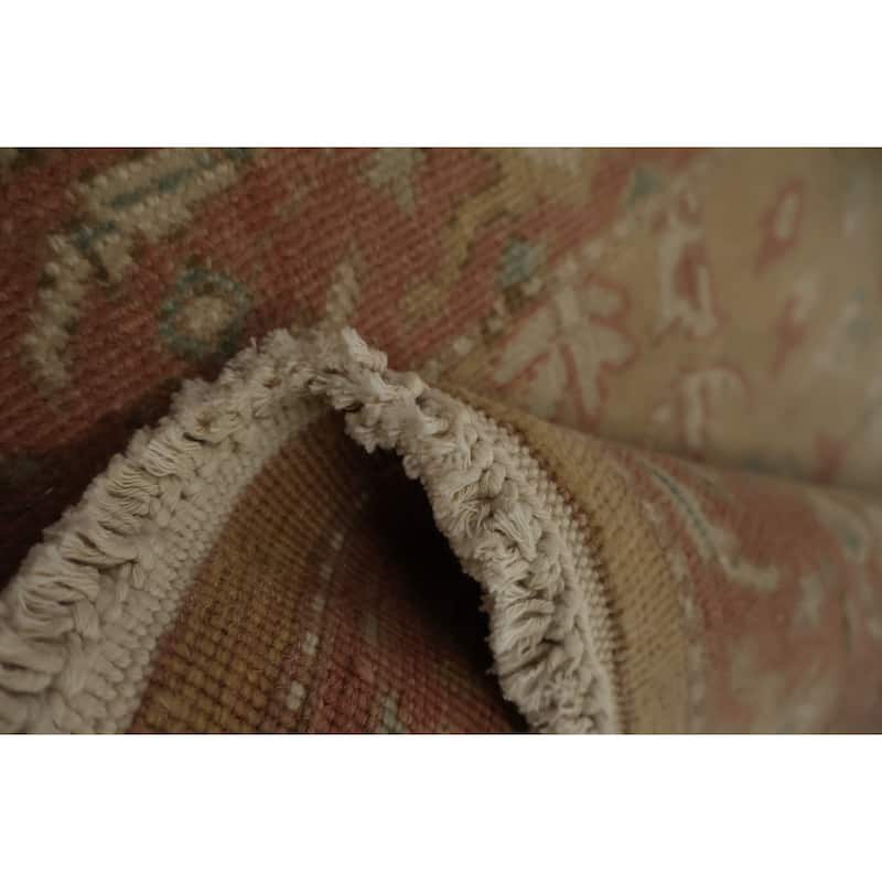 Hand Knotted Oriental 100% Wool Carpet Traditional All-Over Brown Ziegler Area Rug - 3' 10'' X 2' 0''