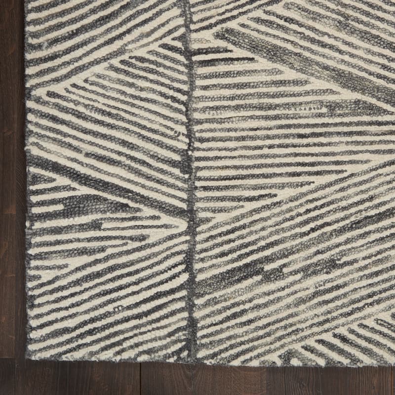 Nourison Vail Textured Rustic Farmhouse Area Rug