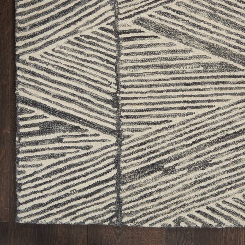 Nourison Vail Textured Rustic Farmhouse Area Rug