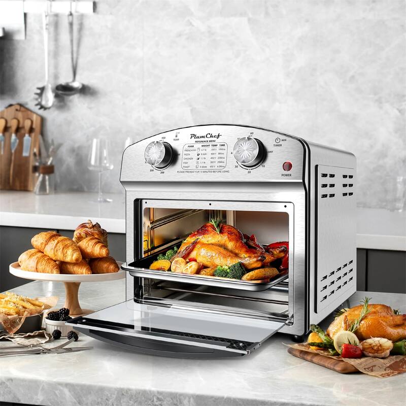 12.5 Quart Stainless Steel 7-in-1 Convection Toaster Oven, 1500W