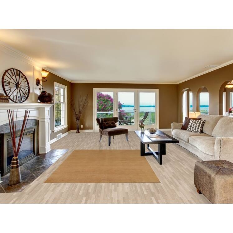 Contemporary Gabbeh Oriental Area Rug Tribal Hand-Knotted Wool Carpet - 5'6" x 7'10"