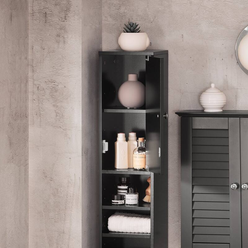 SoBuy BZR34-W, Bathroom Tall Cabinet Cupboard Storage Cabinet