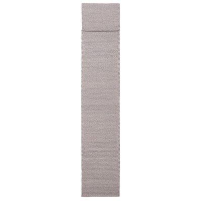 ECARPETGALLERY Braid weave Sienna Grey Wool Rug - 2'4 x 19'6