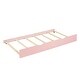 preview thumbnail 16 of 15, Pink Twin Size Solid Wood House Bed with Trundle and Storage for Kids