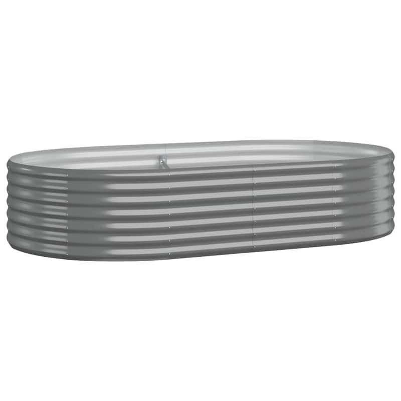 vidaXL Garden Raised Bed Patio Outdoor Raised Planter Box Powder-coated Steel