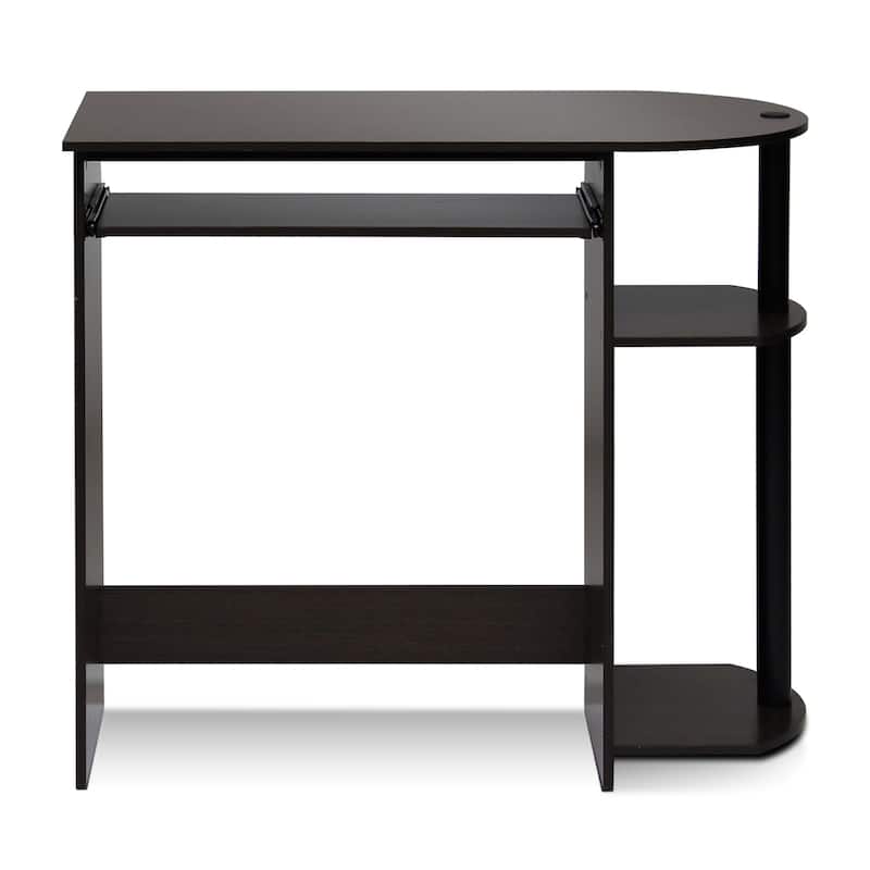 Computer Desk with Drawer - Rustic Style Assembly Table, Compact Writing Workstation, Home Office Furniture