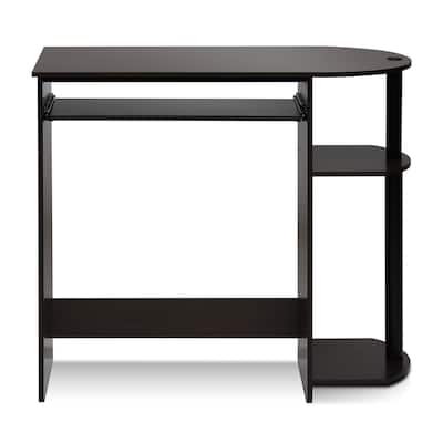 Computer Desk with Drawer - Rustic Style Assembly Table, Compact Writing Workstation, Home Office Furniture
