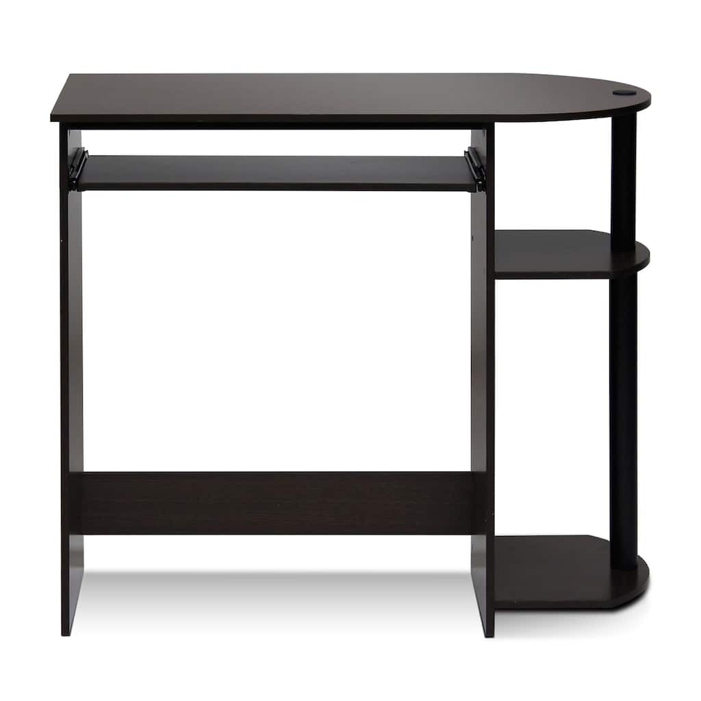 Computer Desk with Drawer - Rustic Style Assembly Table, Compact Writing Workstation, Home Office Furniture
