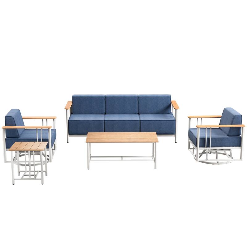 Outdoor Patio Funiture Set with Extra-Thick Seat cushion
