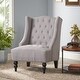 preview thumbnail 10 of 16, Wingback Upholstered Chair - Contemporary Sophistication with Functional Design Silver