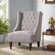 preview thumbnail 11 of 16, Wingback Upholstered Chair - Contemporary Style with Practical Functionality