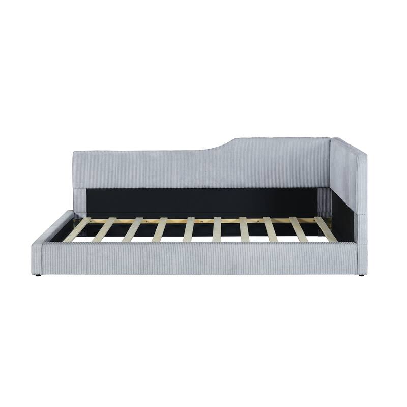 Upholstered L-Shaped Daybed for Relaxing and Hosting,Perfect for Various Home Decor Styles