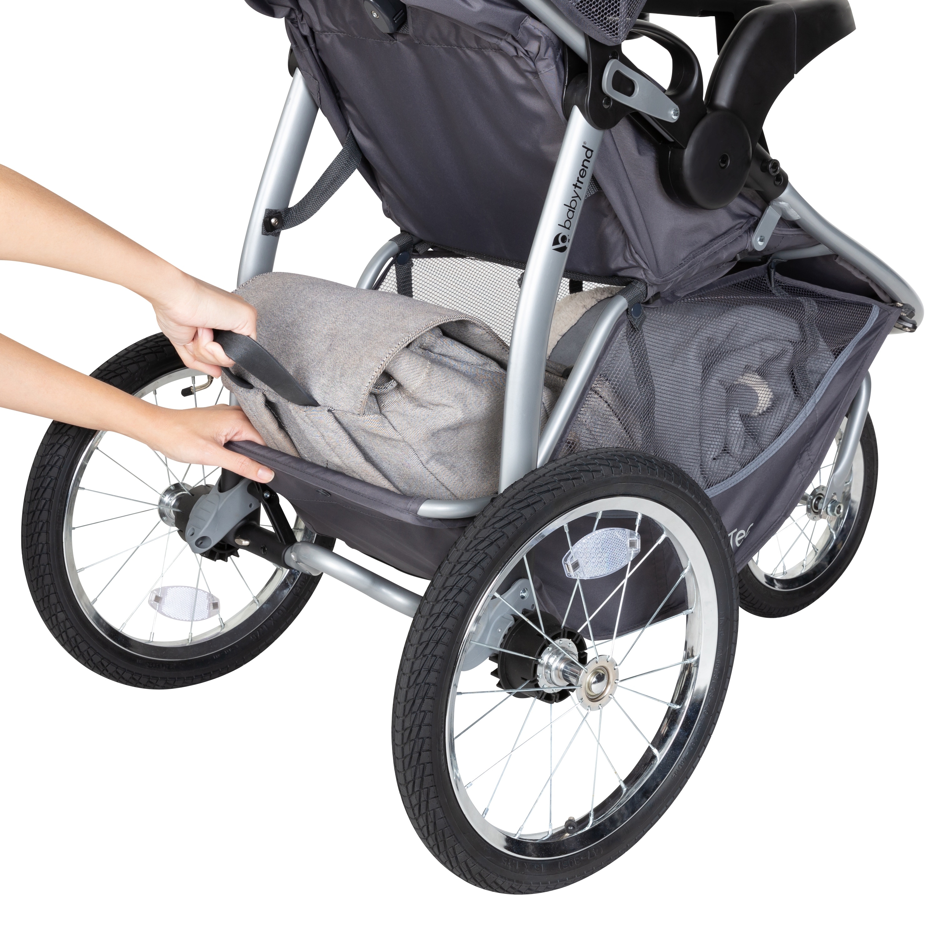 Baby Trend Expedition Race Tec Jogger,Ultra Grey Single Stroller