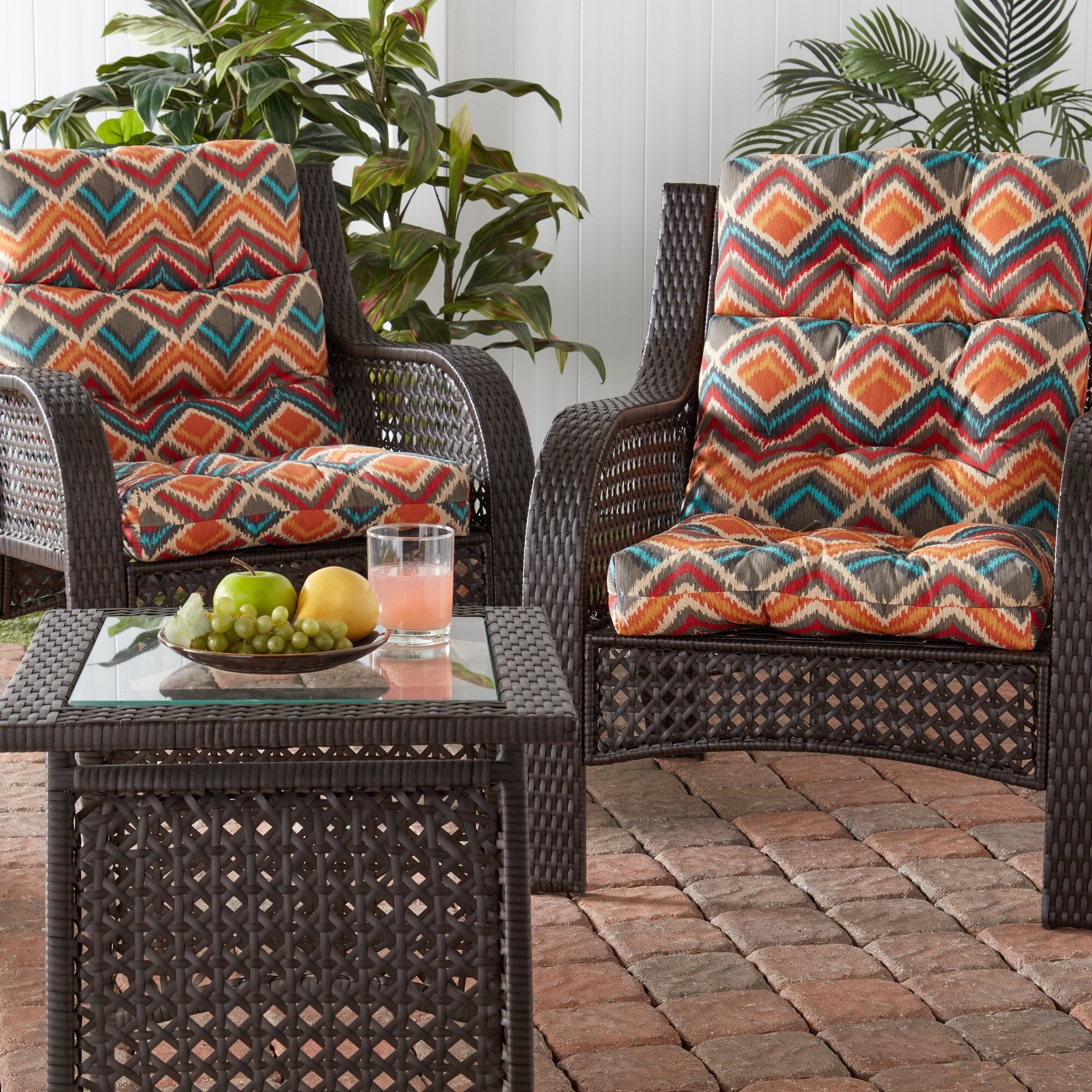 Greendale deep seat outdoor cheap back and seat cushion set