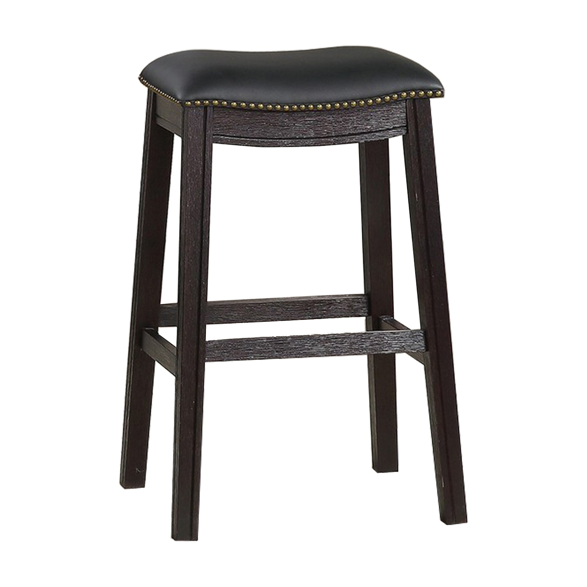 Black nailhead bar stools deals