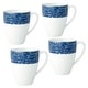 preview thumbnail 6 of 16, Noritake Rill Set Of 4 Mugs, 16 oz. Blue