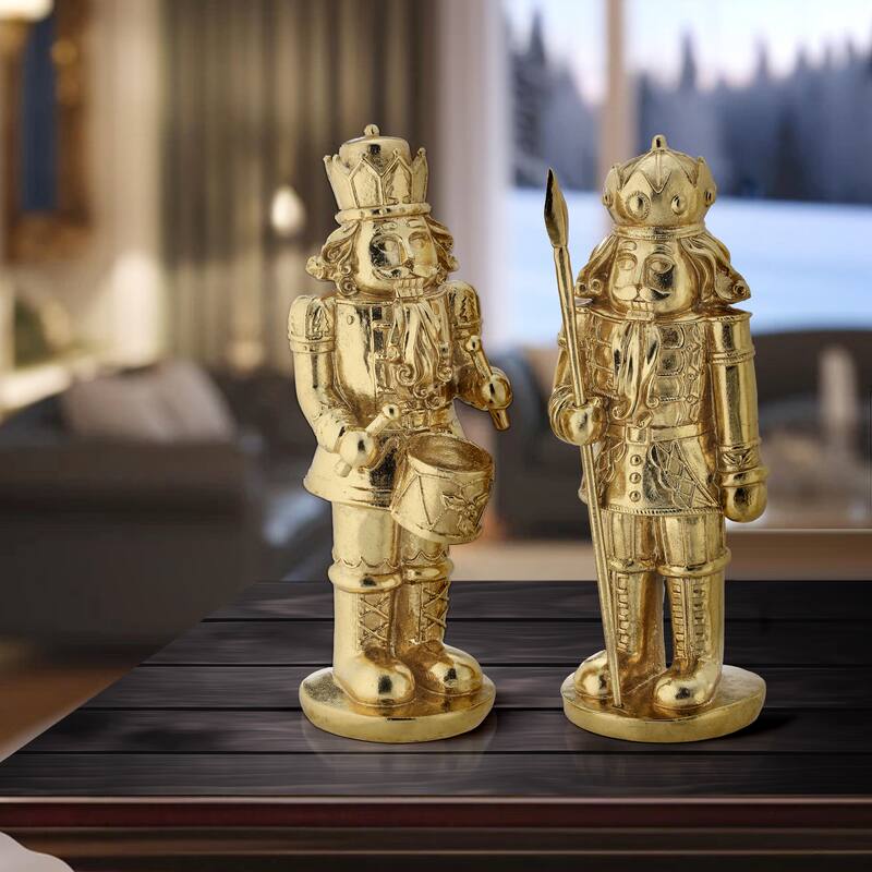 12" Resin Royal Court Nutcracker Set of 2