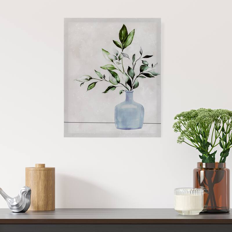 Greenery with Vase Canvas Wall Art 19.5" x 15.75" - 19.5" x 15.75"