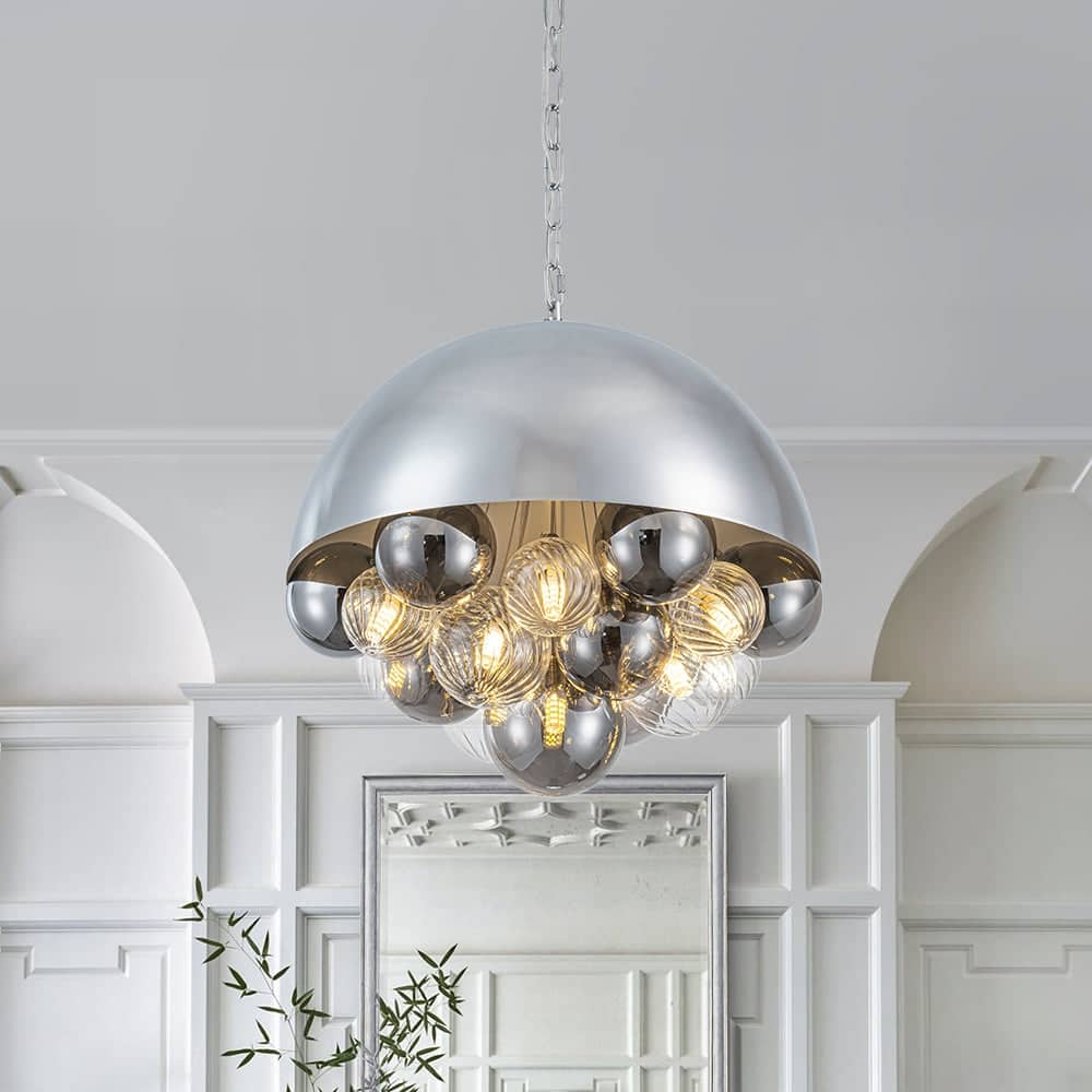 Decorative Cluster Globe Bubble Pendant Light with Dome Style
