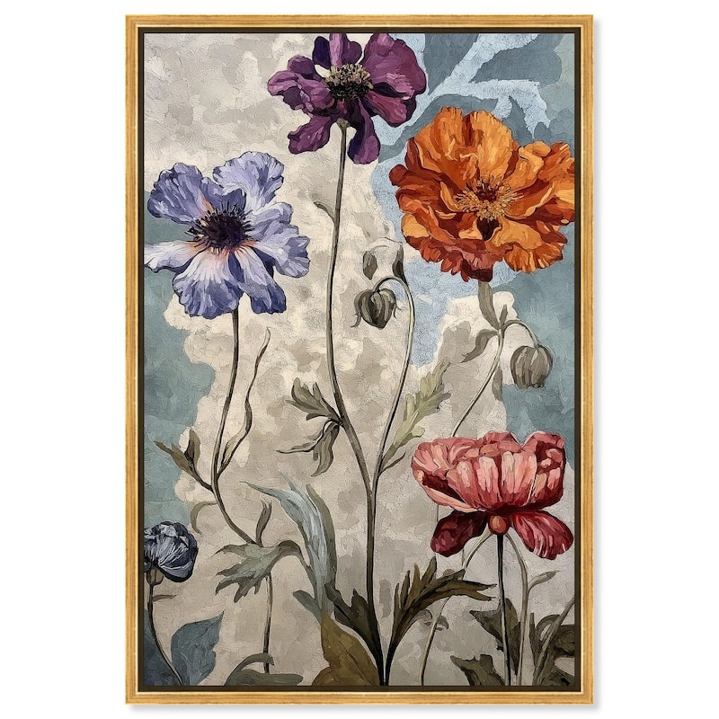 Hued Blossom III Canvas by Art Remedy - Gold - 36" x 54"