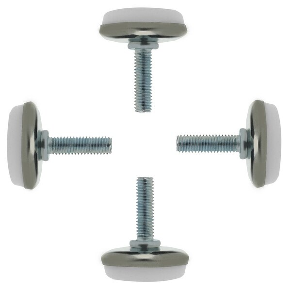 M6 x 20 x 30 Screw on Furniture Glide Leveling Feet Protector Floor Adjustable Leveler for Table Chair Desk Leg 4pcs