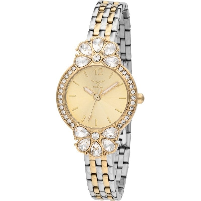 Invicta Women's 69105 Wildflower Quartz PC21S Copper Dial Watch - Gold