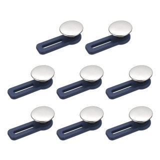 Button Extenders, 8pcs Alloy & Silicone Button Extenders for  Jean(Silver,1.38) - Silver - Bed Bath & Beyond - 37559167