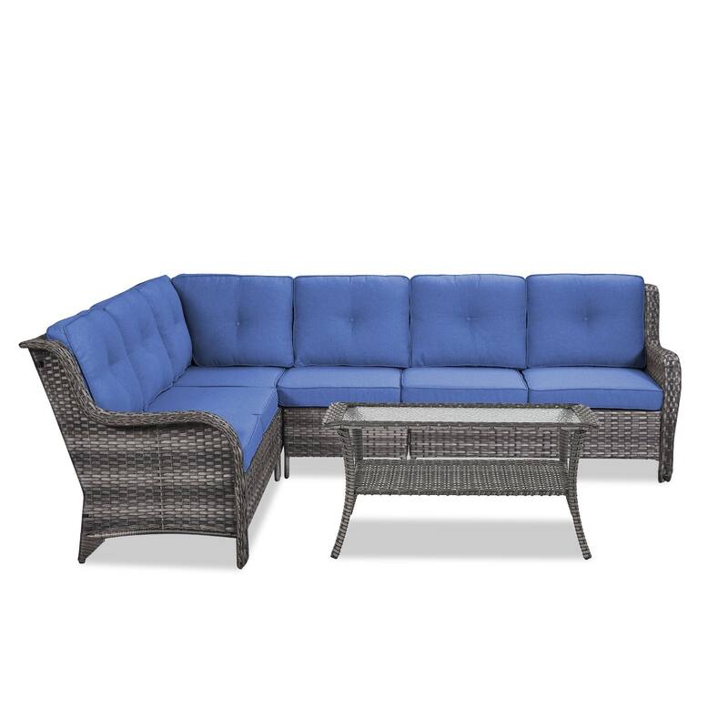 Outdoor Conversation Sets 2 Sectional Sofa Furniture
