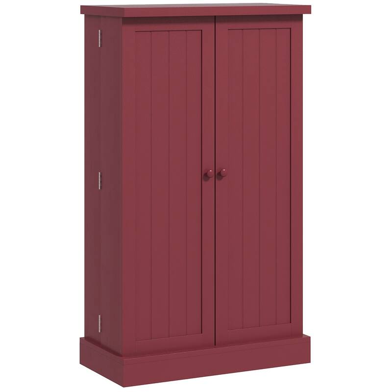 Freestanding Kitchen Cabinet with 12 Door Shelves
