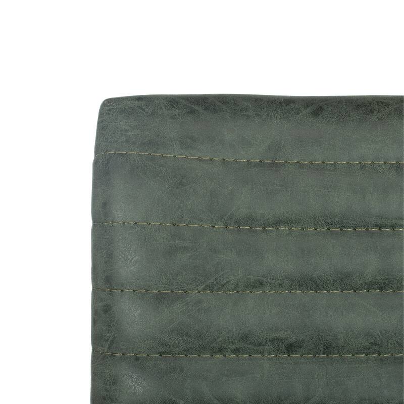 SAFAVIEH Barbla 28.3 Inch Ash Green/ Copper Bar Stool - 16.5" x 18" x 39" - 16.5" x 18" x 39" - 17Wx18Dx39H