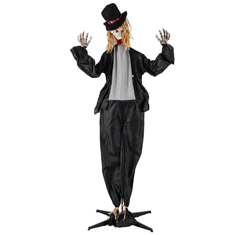 Costway Halloween Animatronic Standing Bride 7.2 FT Haunted House
