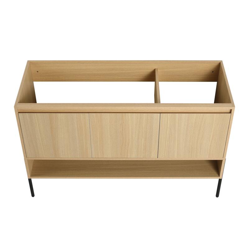 48" Freestanding Bathroom Vanity & 3 Soft-Close Cabinet Doors -Excluding Sink