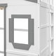preview thumbnail 29 of 112, Solid Wood House Loft Bed with Window Design and Ladder, Twin/Full Size Playhouse Bed Loft Bed Frame with Guardrail for Kids