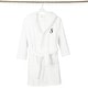 preview thumbnail 53 of 103, Sweet Kids 100% Polyester SUPER PLUSH Double Brushed Hooded Bathrobe with Black Script Monogram