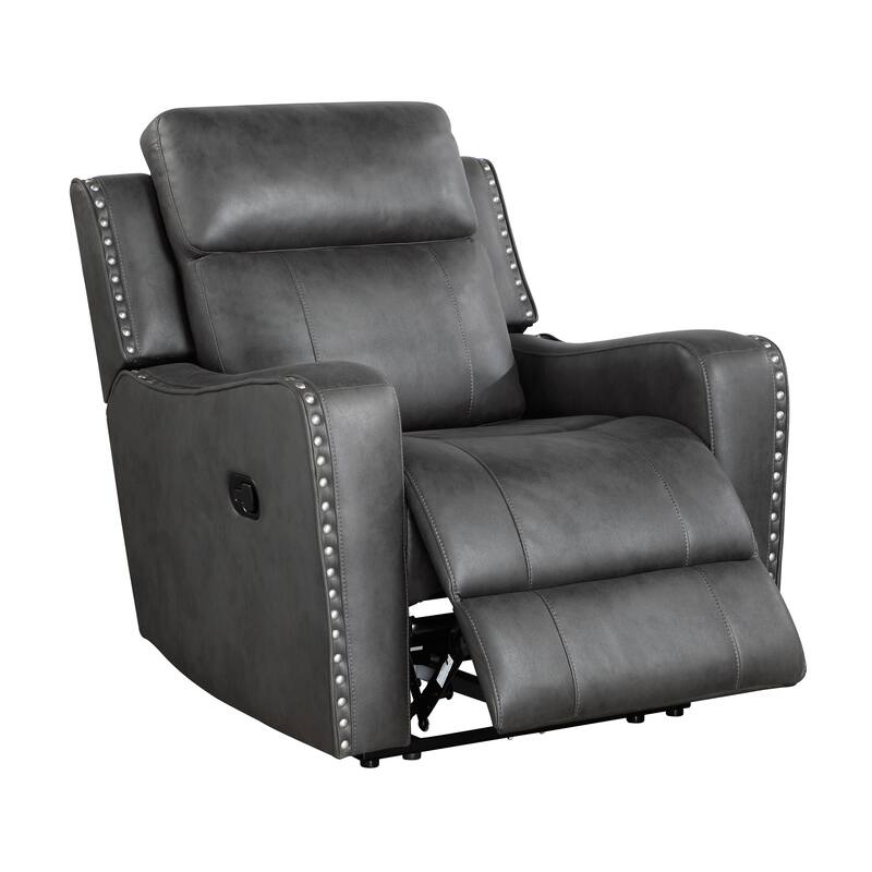 Rowan 36.5" Reclining Chair - Nailhead Trim, Removable Seat Back