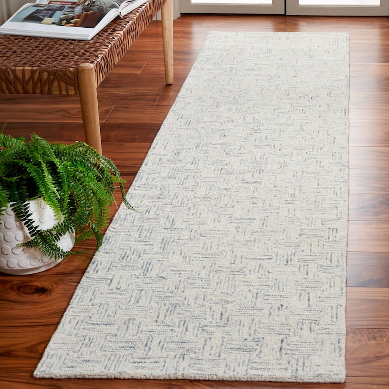 SAFAVIEH Handmade Micro-Loop Courteney Transitional Wool Rug