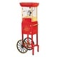 preview thumbnail 4 of 4, Movie Theater Style 2.5-Oz Kettle, 10-Cup 48-Inch Popcorn Cart Red