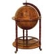 preview thumbnail 2 of 3, Sixteenth-Century Italian Replica Globe Bar With Wine Rack Holder
