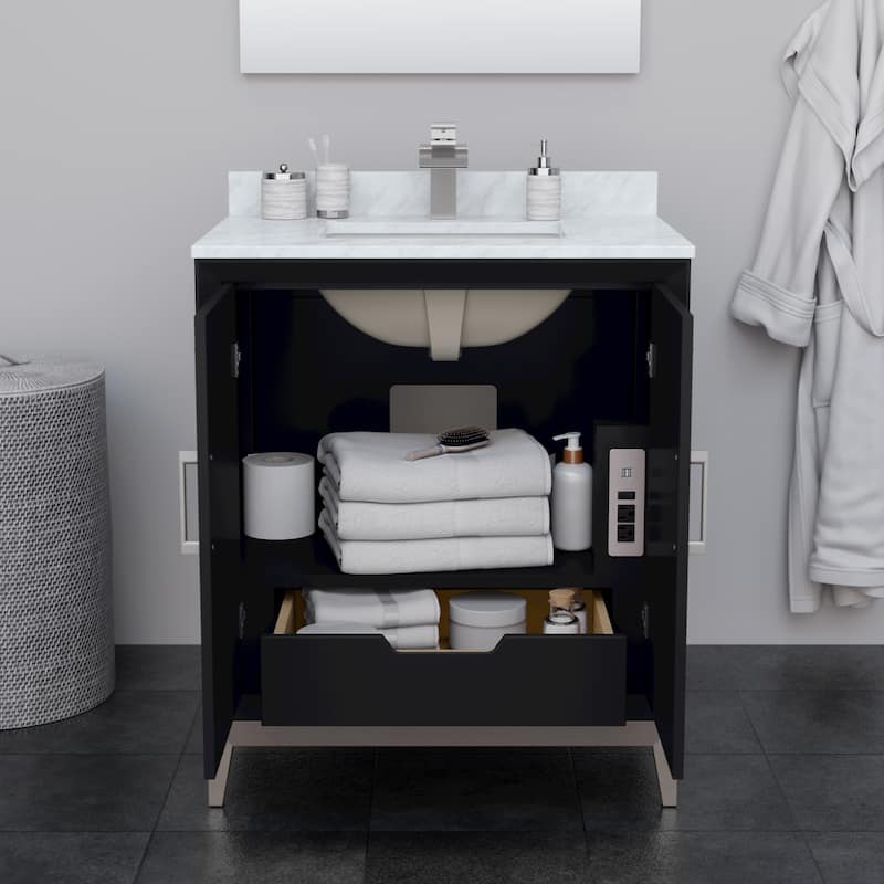 Marlena 30-inch Single Vanity, Quartz Top