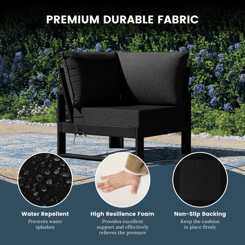 Endless Patio 6-Piece Deep Seating Set with Black Frame