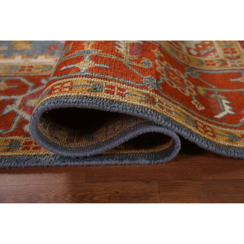 Geometric Heriz Serapi Oriental Area Rug Handmade Wool Carpet - 8'9"x 11'8"